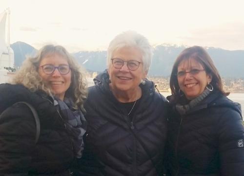 Ruth Hagestuen on vacation with two friends
